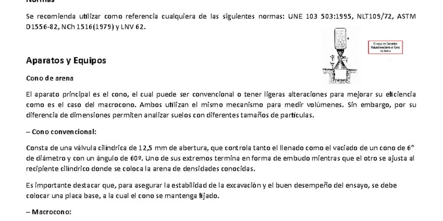 Imagen ilustrativa de Densidad cono arena en Lleida